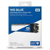 西部数据（WD）500G SSD固态硬盘 M.2接口(SATA总线) Blue系列-3D进阶高速读写版蓝盘