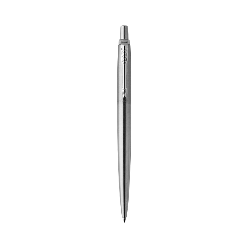 派克PARKER Jotter乔特系列 钢杆白夹凝胶水笔高清大图