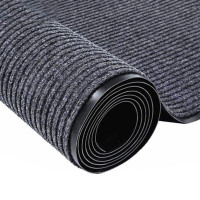 厚玖 PVC双条纹地垫 防滑吸水脚垫楼梯走廊地毯门垫 250*100cm 单位:块