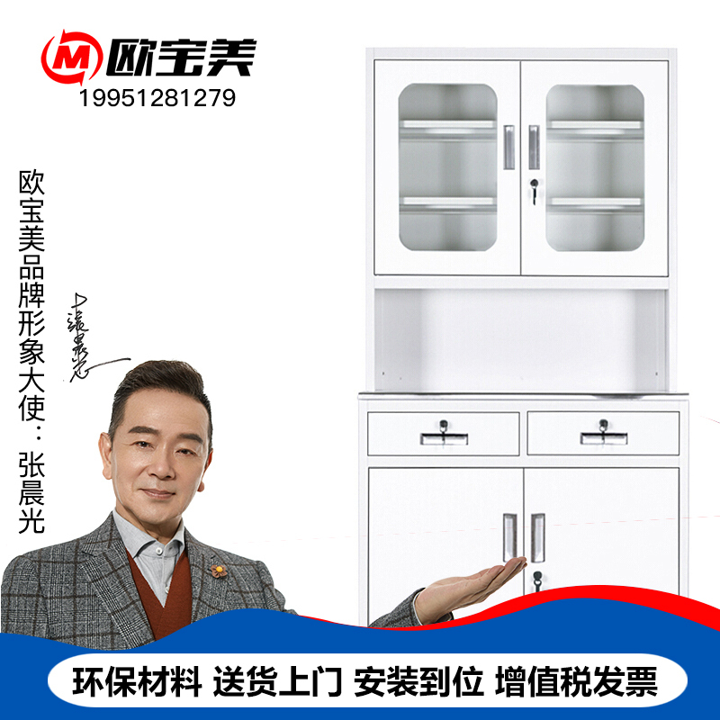 欧宝美办公家具资料档案柜医疗器械柜储物柜药店药品纯白拆装加厚板