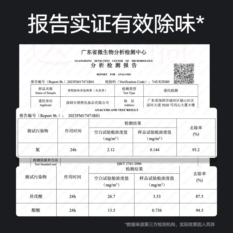 理然 淡香水除味香氛喷雾持久香水男送礼送男友 清冽香250ml-高清大图