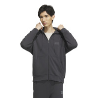 adidas Sportswear Jacket 字母印花运动休闲连帽夹克外套 男款 碳黑 IS7426