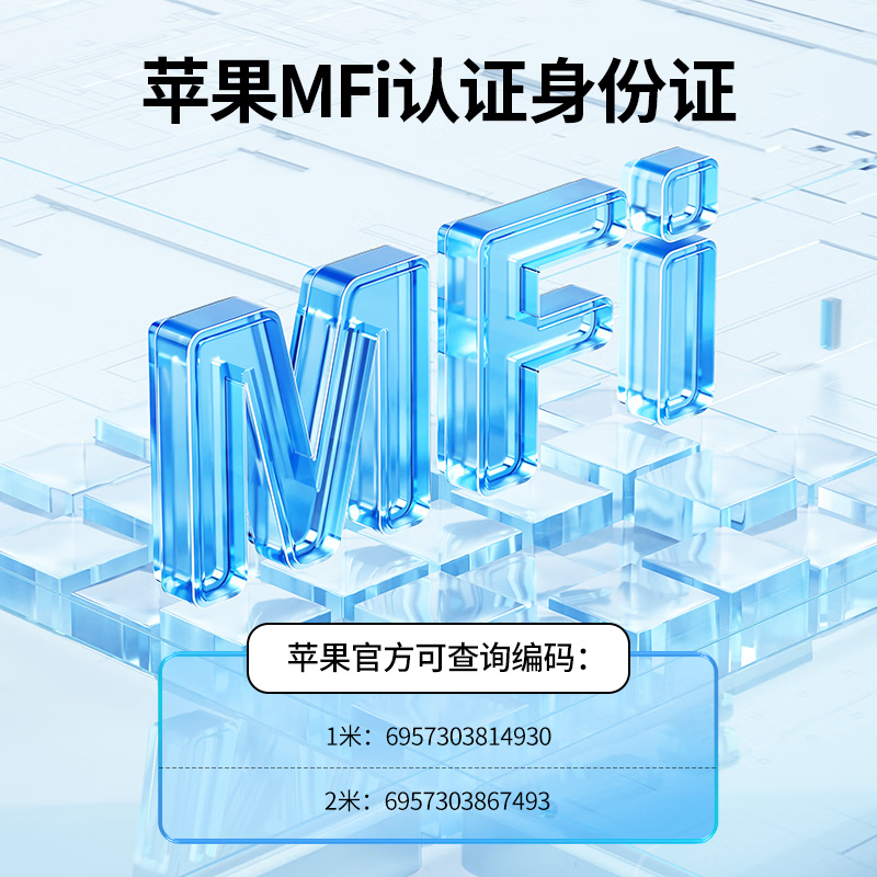 绿联(UGREEN)[MFi认证不弹窗]苹果充电线Type-C数据线PD20W快充to Lightning/1m高清大图