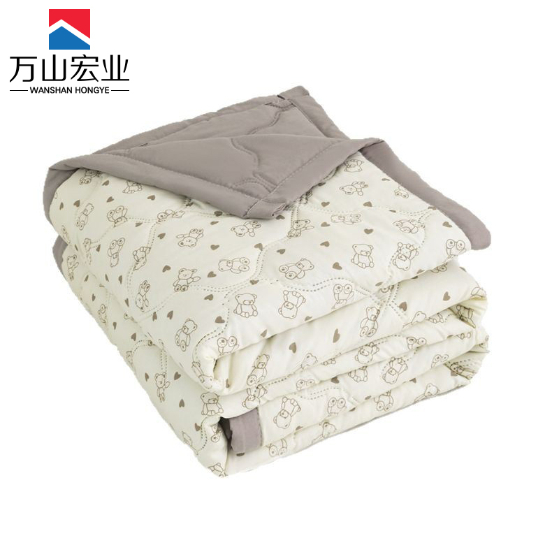 万山宏业 水洗棉夏凉被空调被子 PZ-019 条高清大图