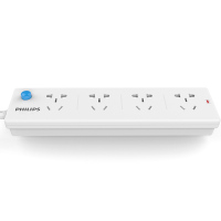 飞利浦(Philips)SPS2420A四位分控开关全长1.8米新国标带儿童保护门电源线拖线板接线板