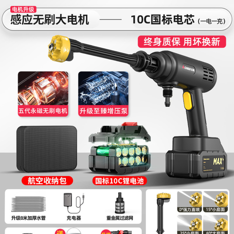 [补贴10%]无线洗车机高压水枪家用车用清洗锂电池充电增压水抢