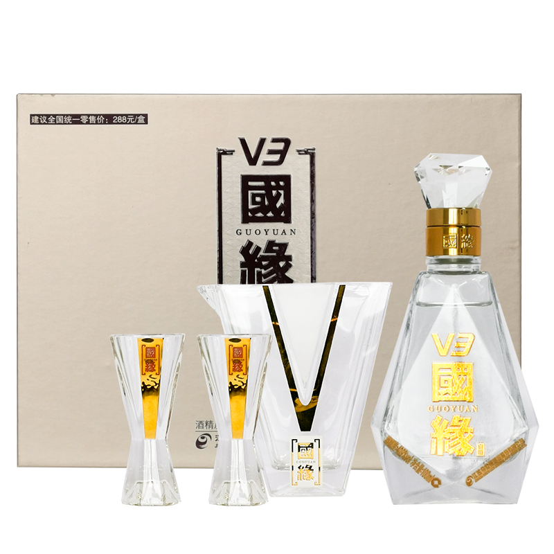 今世缘 Jinshiyuan 白酒今世缘白酒国缘v3酒具礼盒套装100ml 白酒礼盒高端礼品收藏商务 价格图片品牌报价 苏宁易购今世缘酒类苏宁旗舰店