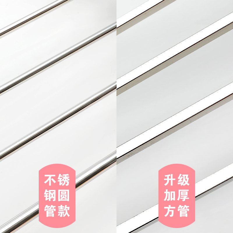 免打孔窗台晾衣架晒鞋窗外阳台挂晾鞋架置物架挂架折叠晒衣架晾晒架 三维工匠 加厚方管灰色小号高清大图