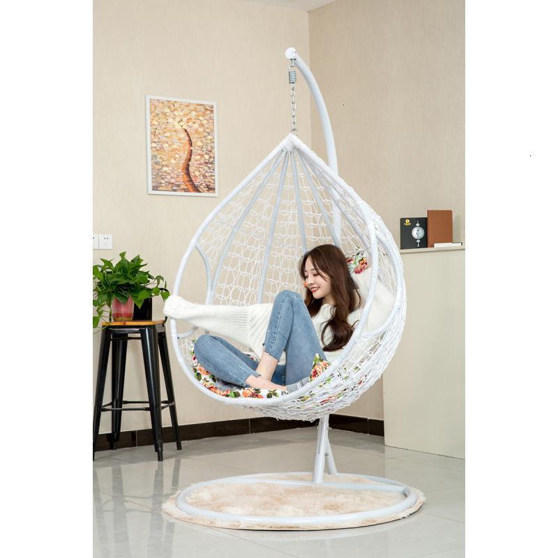 浪漫吊篮藤椅椅子室内ins网红店秋千椅吊椅卧室摇蓝懒人定制大号白色