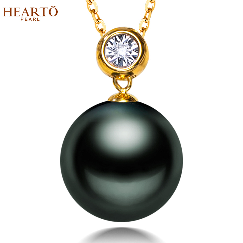 女品牌珠宝首饰生日礼物视频介绍_海瞳 大溪地黑珍珠吊坠单颗[雨嘉