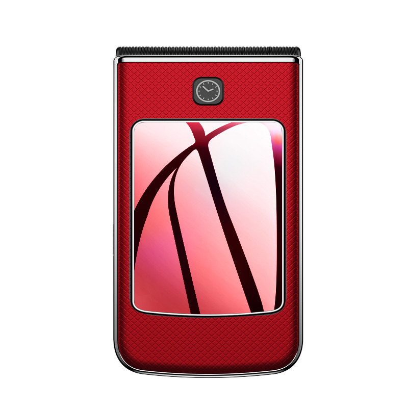 守护宝 angelcare l6 典雅红 翻盖老年手机 移动2g 双卡双待 老人手机