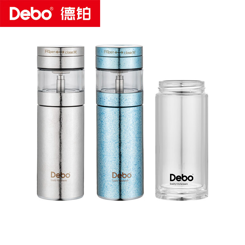德铂(Debo) DEP-DS455 罗顿纯钛泡茶杯 300ml(单位:个)请备注颜色