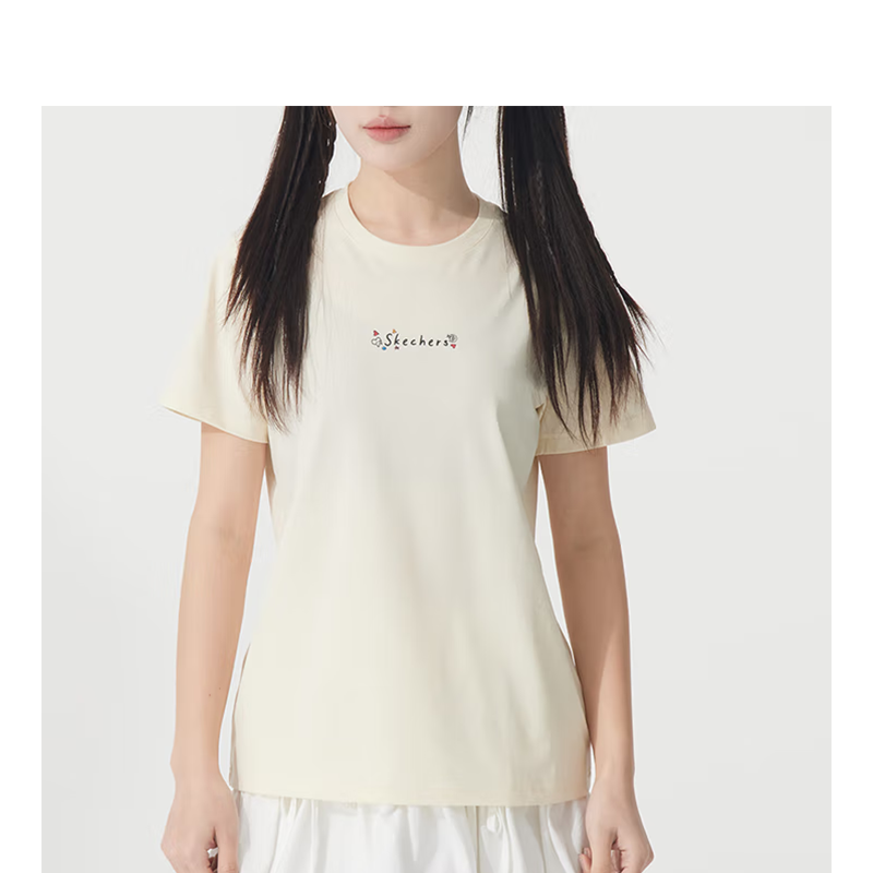 斯凯奇 夏季新款女式短袖 P225W304-00NAL 件高清大图