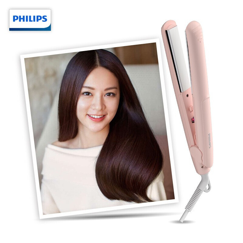 飞利浦(Philips)直发棒直板夹卷发器两用家用迷你夹板 美发器直发器女小型电夹板学生宿舍旅行内扣便携式 HP8401