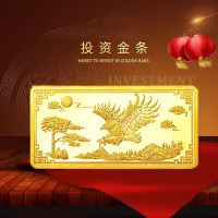 梦金园 品牌直营 投资金条AU999 金条100g 金条10g 金条50g 大展鸿图 金条投资 投资金条 收藏系列金条