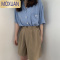 MOXUAN腰围改裤长收腰器裤腰腰带女别针扣固定衣服裤带皮带白色百搭夏