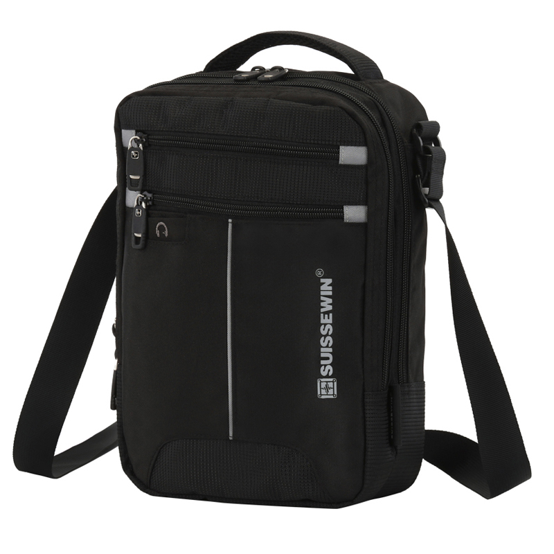 SUISSEWIN瑞士经典时尚商务休闲挎包单肩包B026高清大图