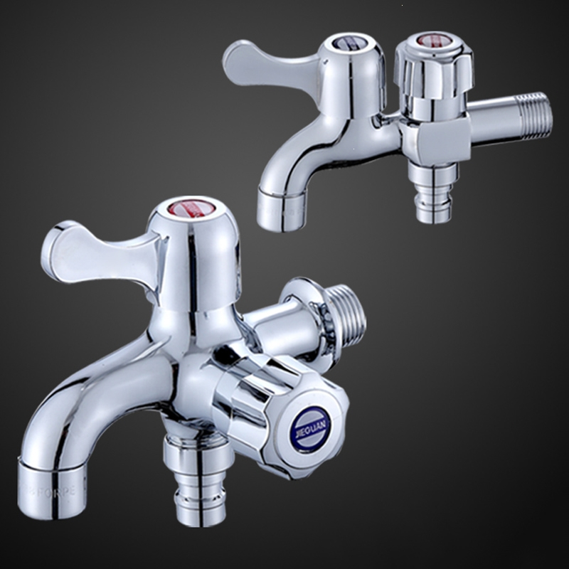 洗衣机水龙头北昼beizhou一分二接头一进二出两用三通家用多功能双