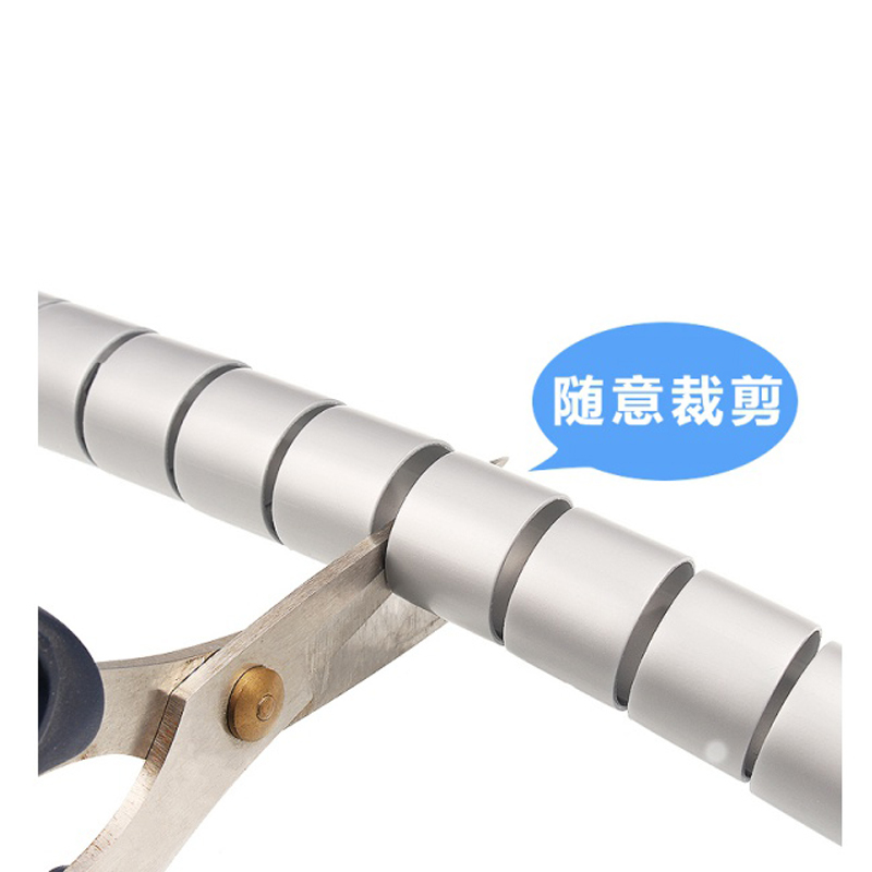 理线器束线管包线管电线保护线套电脑机箱理线装饰网线收纳缠绕管 5米黑22mm (可放3-5根插排线 或5-7根网线)