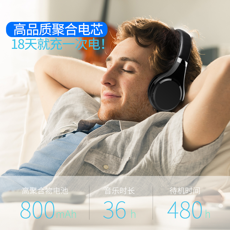 蓝牙耳机头戴式双耳大耳罩包耳式炫酷有线手机版可插线两用带麦克降噪电竞耳麦游戏听歌专用