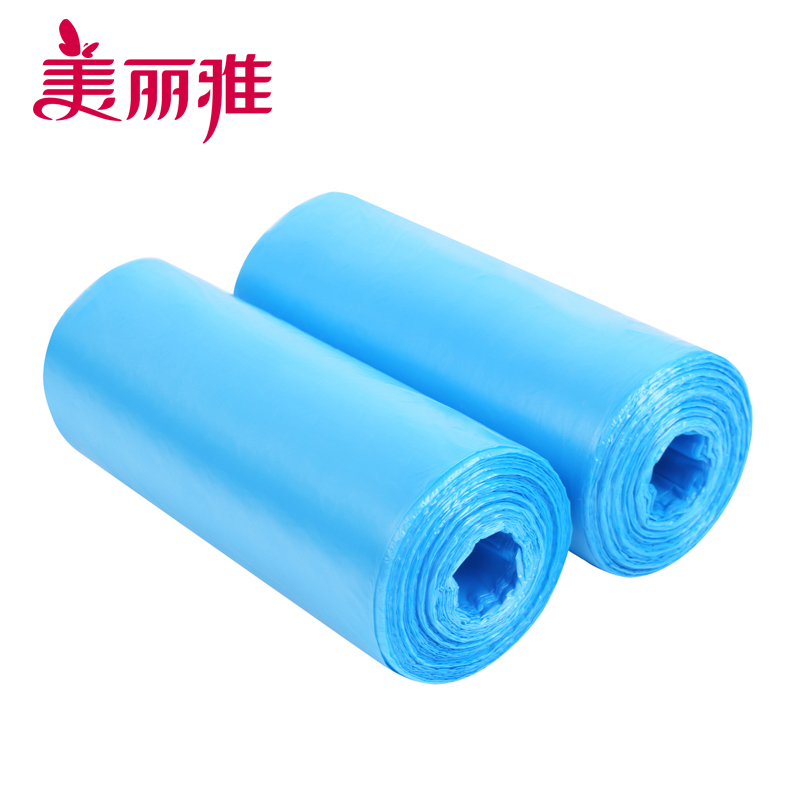 美丽雅 家用垃圾袋 加厚耐用八角底便捷抽取式垃圾袋实惠装50*60cm*2卷