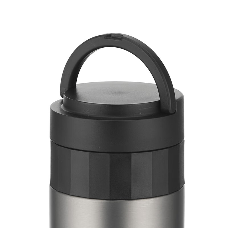 乐扣乐扣(LOCK&LOCK)心悦随行保温杯(不锈钢色+黑色) LHC6818FU高清大图