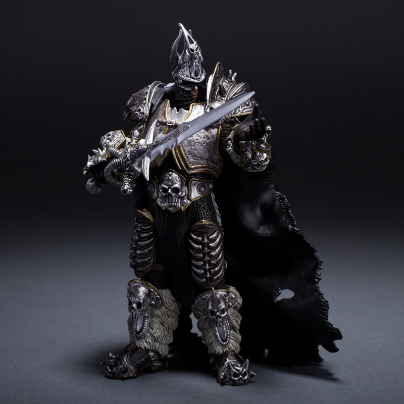 WOW魔兽手办恶魔猎手女王巫妖王伊利丹怒风摆件公仔模型周边 [推荐]暗黑伊利丹33cm 魔兽精品(售出不退不换)高清大图