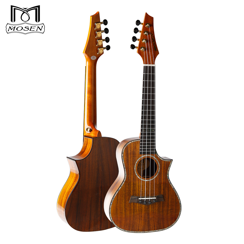 莫森(MOSEN)MUC910C相思木缺角全单板演奏级尤克里里专业UKULELE23英寸小吉他