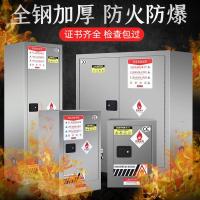 易企采 双瓶无报警气瓶柜 304不锈钢气瓶柜 全钢防爆气瓶柜双瓶煤气罐氧气乙炔钢瓶储存柜