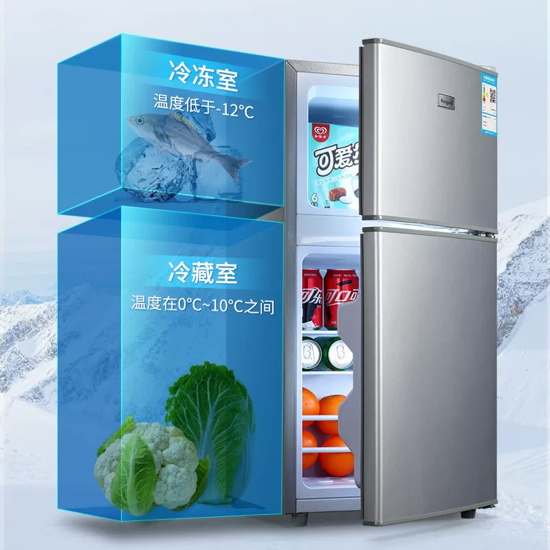 容声118升小冰箱单双门家用宿舍节能冷藏冷冻迷你小型车载电冰箱