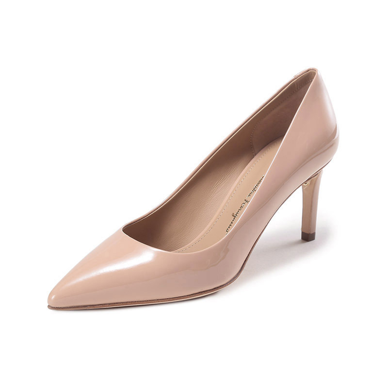 菲拉格慕salvatoreferragamo女士牛皮革ilary尖头浅口高跟鞋0753921