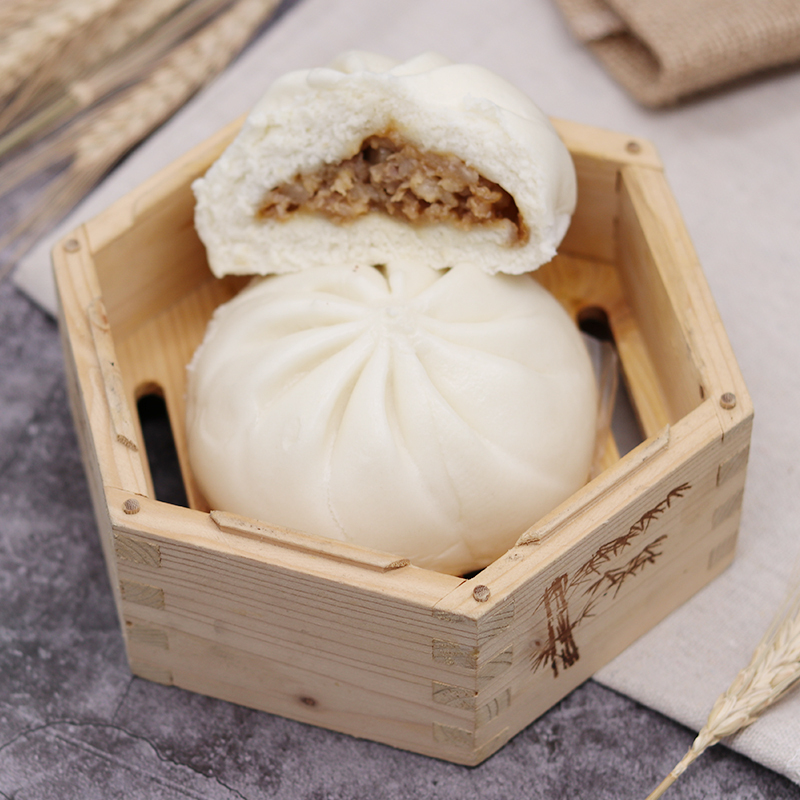 光头佬联圣浓郁酱香肉包720g袋9个装港式点心美味大包