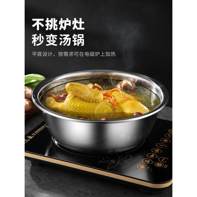 美厨(MAXCOOK)不锈钢盆洗菜盆调料盆和面盆 加大加厚味斗20cm 拌沙拉MCWA-012高清大图