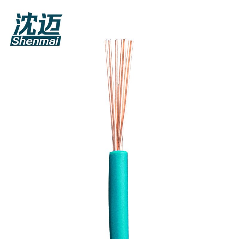 沈迈 铜芯软电线100米绿色 ZC-BVR-450/750V-1.5平方 1捆