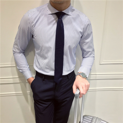 值得男装男式 新疆棉 法兰绒 立衬衫_438 蓝色 3XL