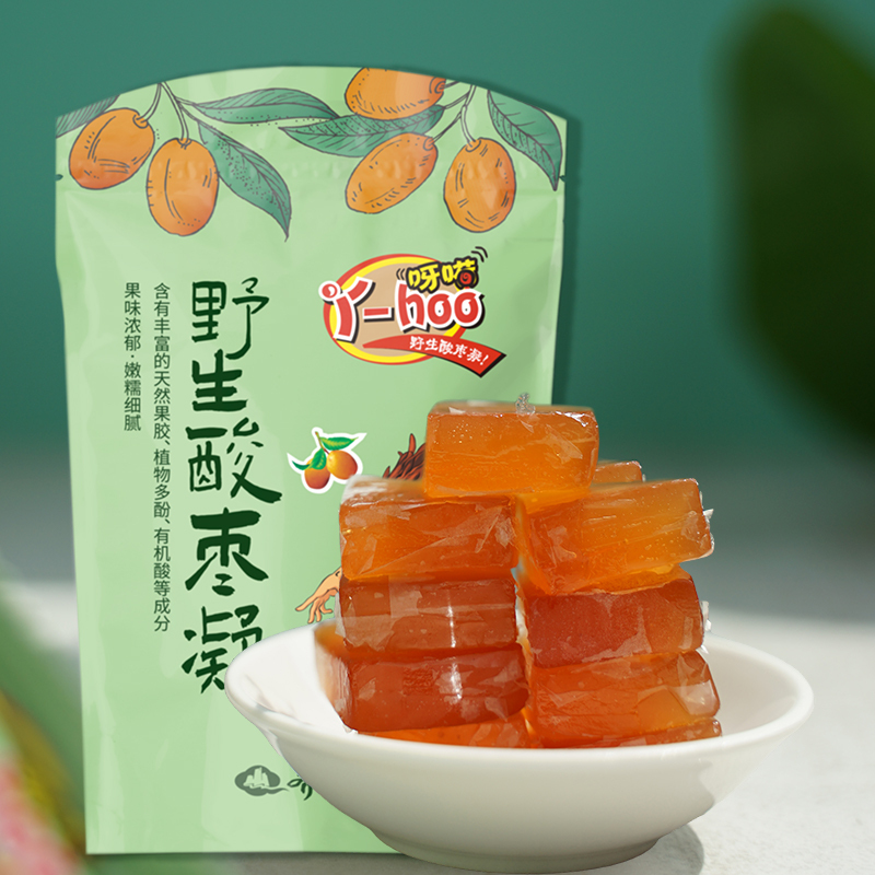 齐云山丫-hoo酸枣凝228g 韧性足口感棒 家庭办公休闲健康开味零食