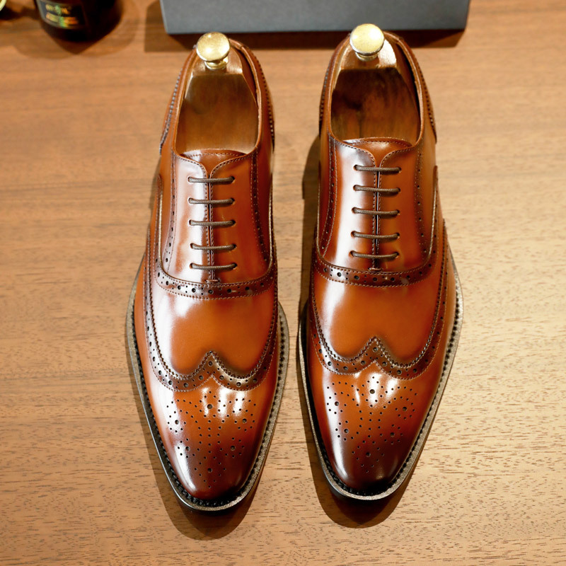 德赛布洛克男鞋增高商务正装皮鞋男士尖头韩版英伦休闲黑色婚礼鞋