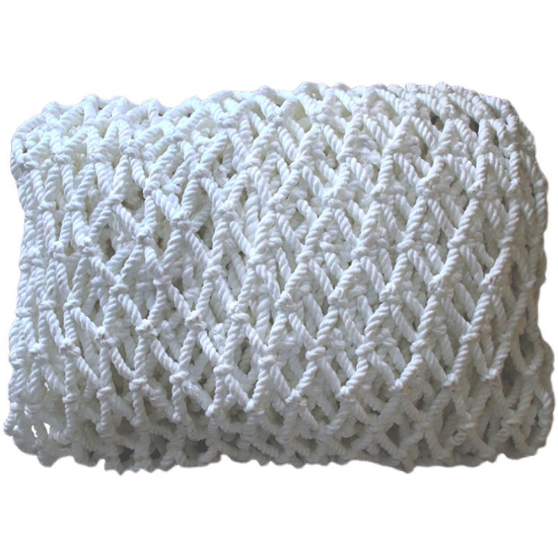 迅众 安全网建筑工地施工平网坠落防护网外架挑网国标阻燃尼龙防坠兜网3米*6米【3厘米网孔】