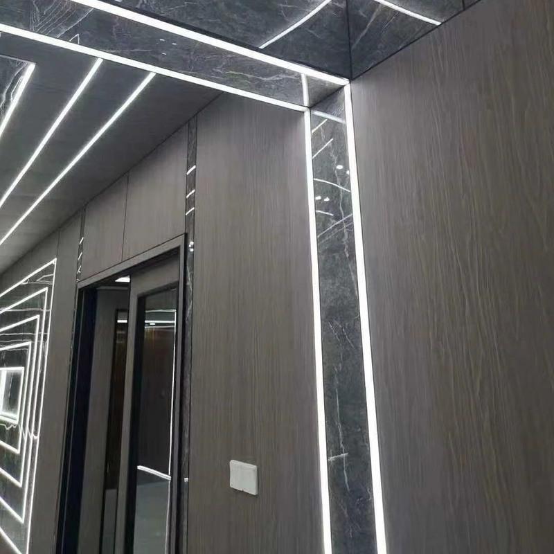 木饰面板免漆板木塑护墙板竹木纤维板背景墙影视墙科技木实心板122米