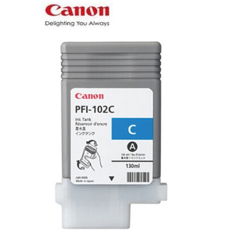 佳能(Canon)PFI-102C蓝色墨盒