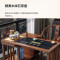 晋舰新中式旋转茶桌阳台移动功夫茶台一体泡茶桌椅组合1m旋转茶桌单桌