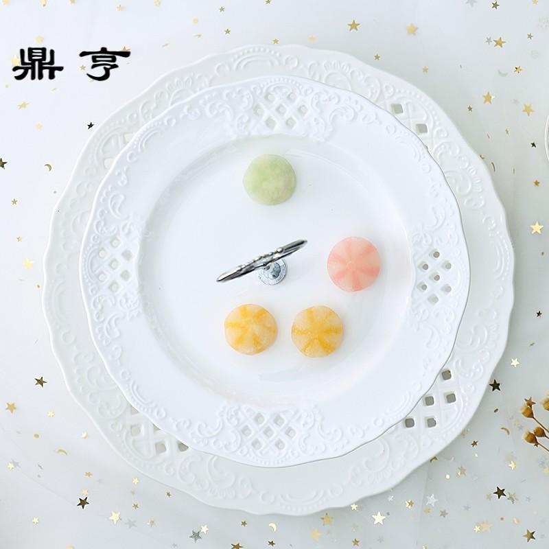 鼎亨?欧式陶瓷多层蛋糕盘水果盘三层两层客厅创意干果下午茶点心
