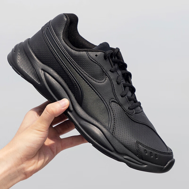 彪马(PUMA)男鞋女鞋 2023新款90s运动休闲鞋时尚情侣黑武士透气缓震跑步鞋 372550-02/黑武士 39/2