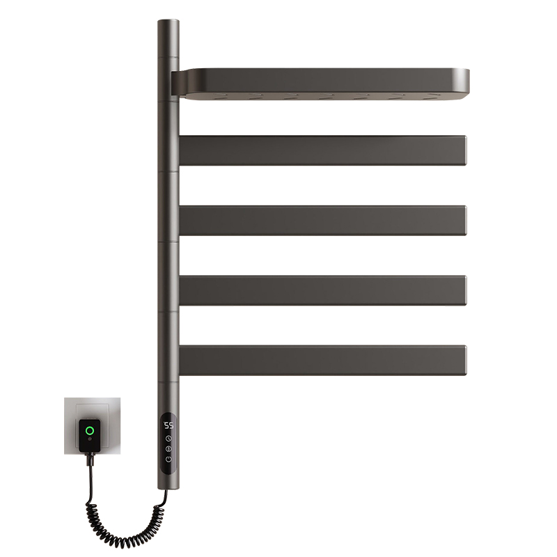 SIOYIE芯毅电热毛巾架家用卫生间智能旋转烘干碳纤维加热浴巾置物架G70高清大图