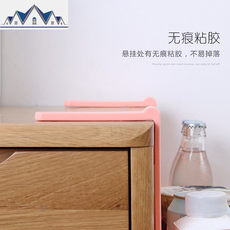 厨房冰箱挂架 多功能侧面收纳架保鲜膜纸巾架 壁挂式调料架储物架 三维工匠高清大图