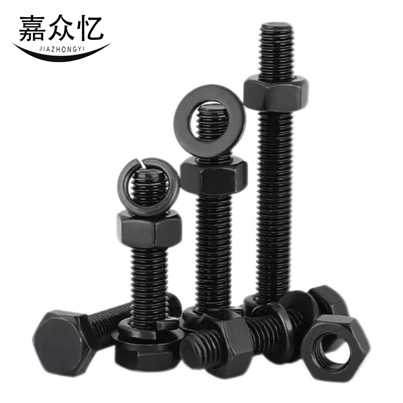 嘉众忆 4.8级外六角螺栓装 JZY-004 18*200mm【螺栓+螺母+平弹垫】 /套