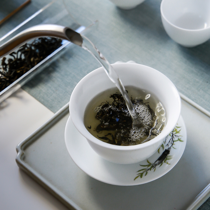 古镇陶瓷景德镇陶瓷家用泡茶茶杯功夫茶具整套套装礼盒6头茶具知夏