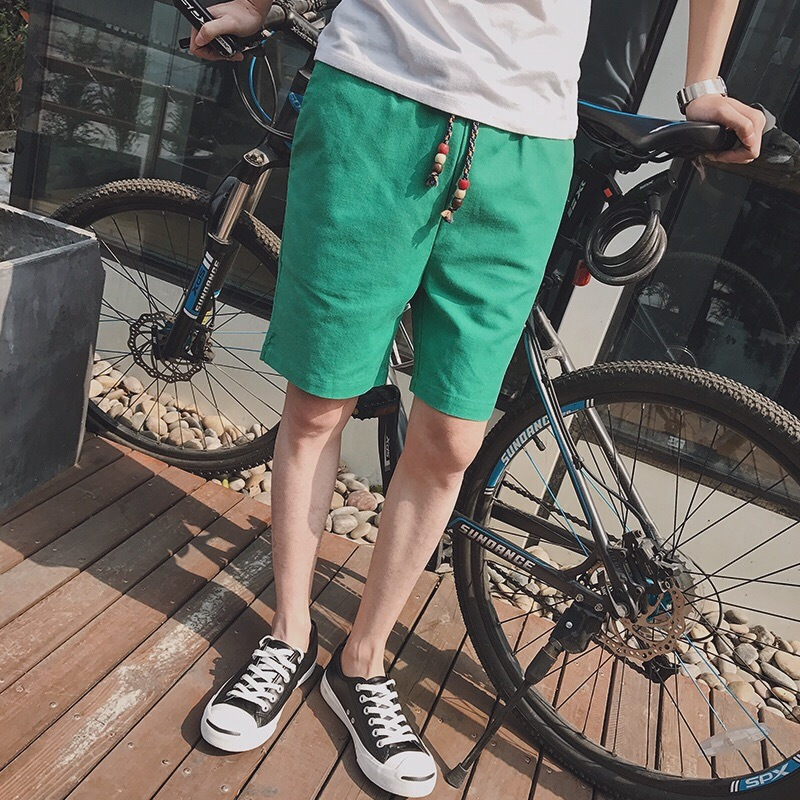 个性夏款潮男男士百搭港风宽松短裤韩版时尚学生帅气休闲五分裤子