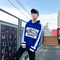 卫衣男士韩版春秋连帽衫学生假两件套头衣服宽松嘻哈潮流情侣外套涤纶TCVV