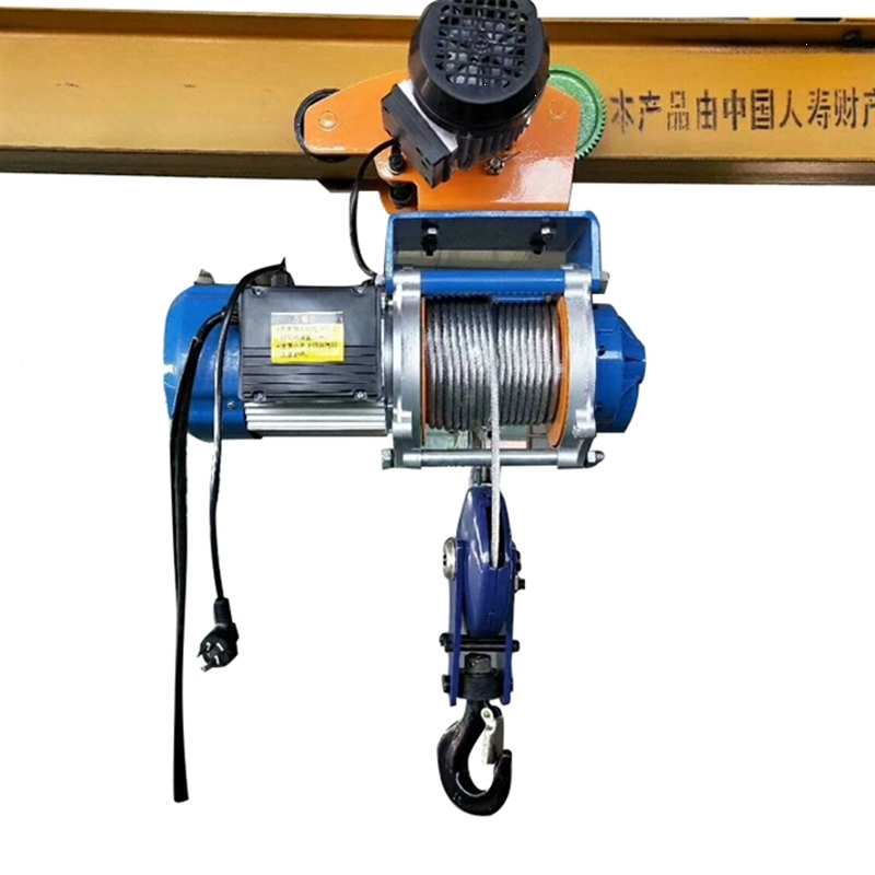 微型电动葫芦连体行车吊机家用装修吊机小型行吊带遥控1吨吊料机 700